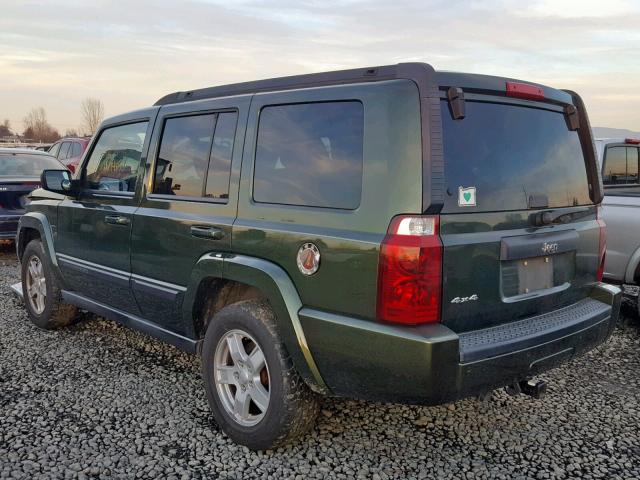 1J8HG48K97C598246 - 2007 JEEP COMMANDER GREEN photo 3