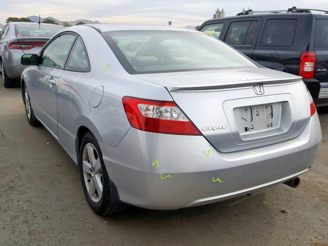 2HGFG12867H553547 - 2007 HONDA CIVIC EX SILVER photo 3