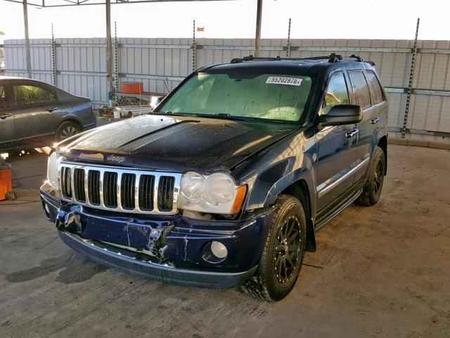 1J8HR58215C637909 - 2005 JEEP GRAND CHER BLUE photo 2