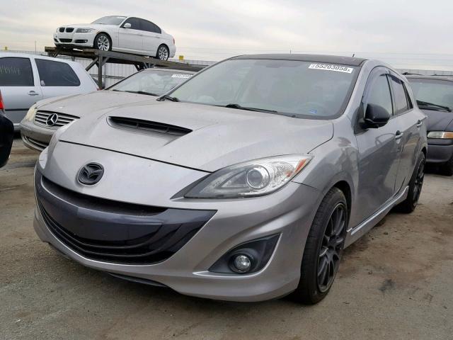 JM1BL1K40B1398961 - 2011 MAZDA SPEED 3 SILVER photo 2