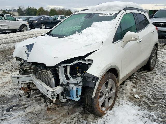 KL4CJBSB9EB535614 - 2014 BUICK ENCORE CON WHITE photo 2