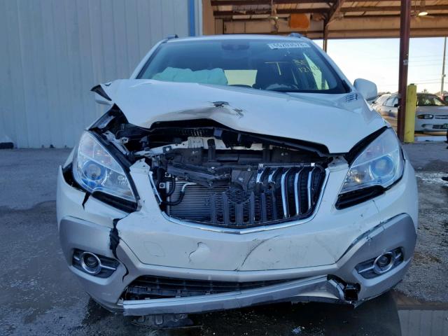 KL4CJCSB6DB114390 - 2013 BUICK ENCORE WHITE photo 9