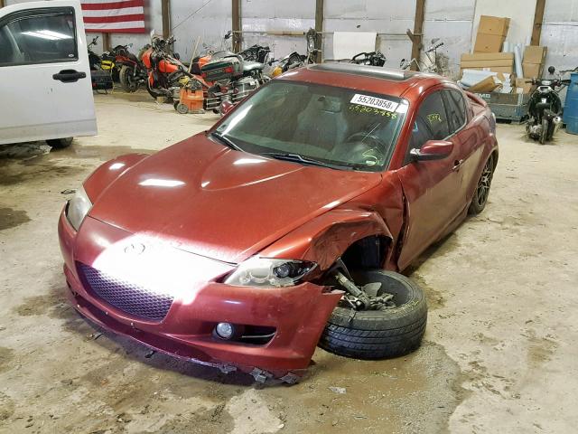 JM1FE173360205290 - 2006 MAZDA RX8 RED photo 2