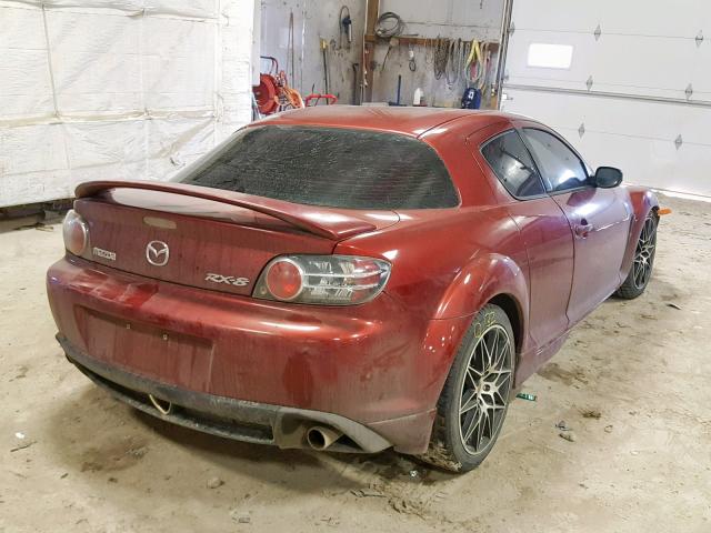 JM1FE173360205290 - 2006 MAZDA RX8 RED photo 4