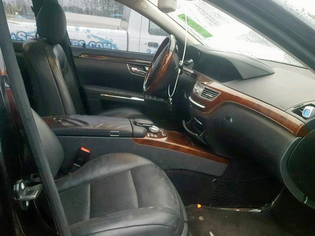 WDDNG7BB4AA331089 - 2010 MERCEDES-BENZ S 550 BLACK photo 5