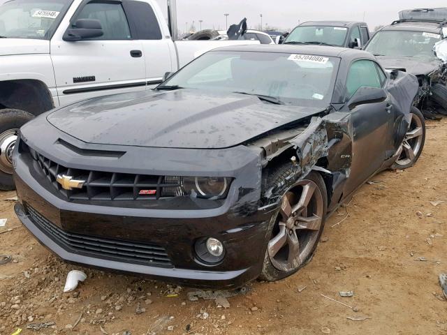 2G1FT1EW8B9153232 - 2011 CHEVROLET CAMARO 2SS BLACK photo 2