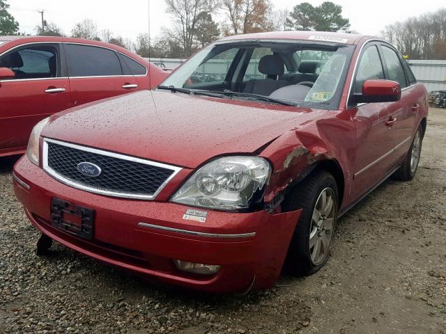 1FAFP241X5G109056 - 2005 FORD FIVE HUNDR RED photo 2