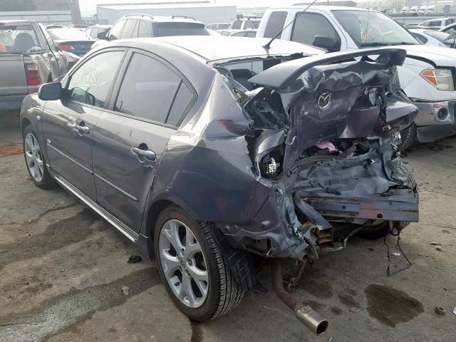 JM1BK323471742515 - 2007 MAZDA 3 S GRAY photo 3