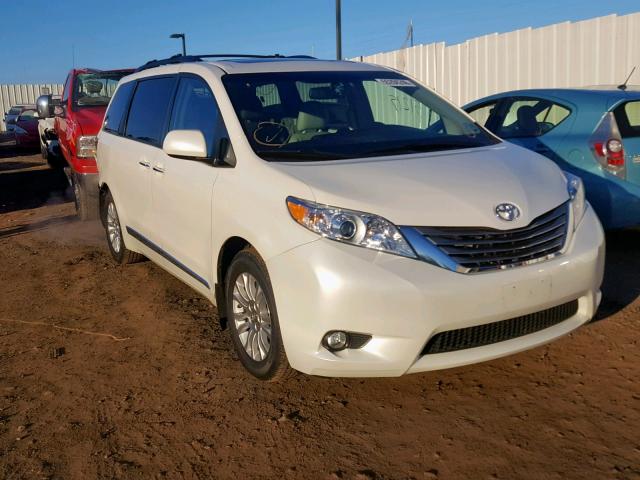 5TDYK3DC8GS732385 - 2016 TOYOTA SIENNA XLE GRAY photo 1