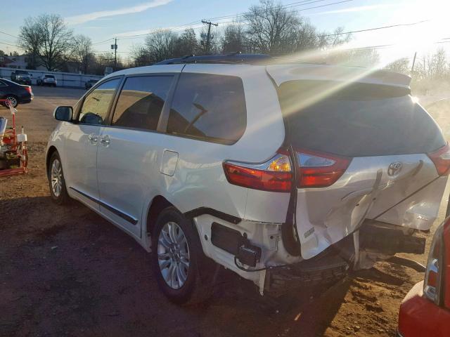 5TDYK3DC8GS732385 - 2016 TOYOTA SIENNA XLE GRAY photo 3