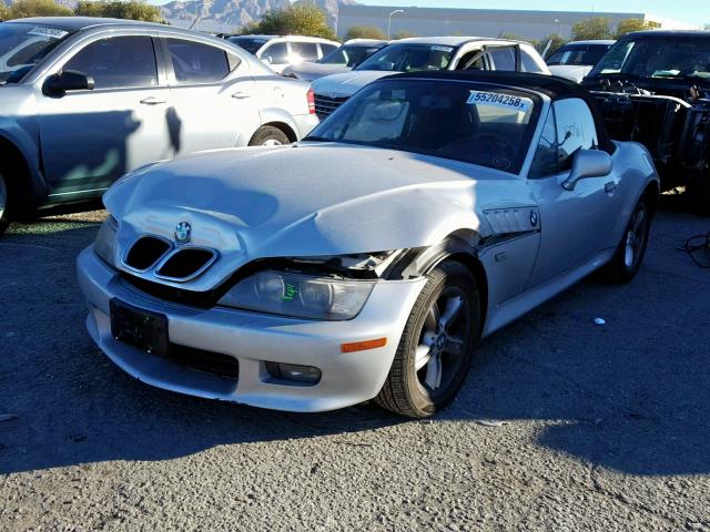 4USCH9341YLG02289 - 2000 BMW Z3 2.3 SILVER photo 2