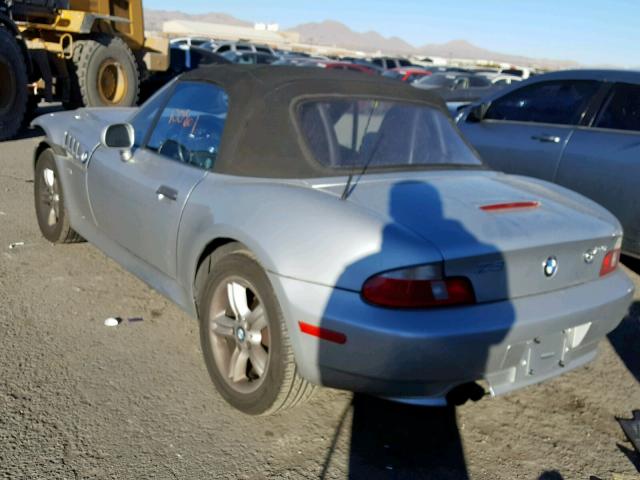 4USCH9341YLG02289 - 2000 BMW Z3 2.3 SILVER photo 3