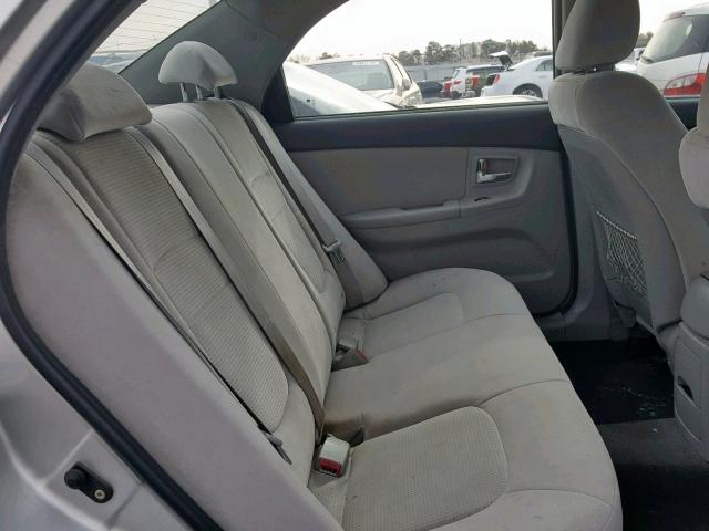 KNAFE121285500521 - 2008 KIA SPECTRA EX SILVER photo 6