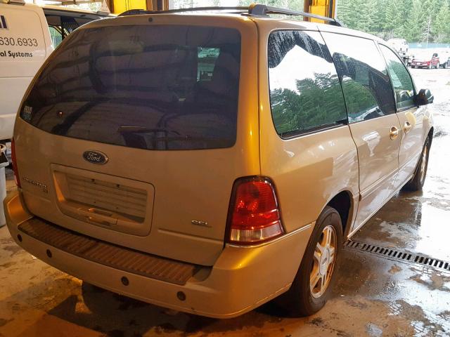 2FMZA52227BA02918 - 2007 FORD FREESTAR S GOLD photo 4