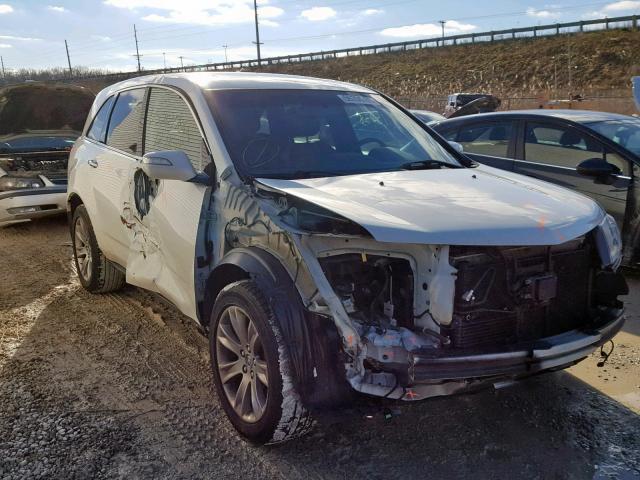 2HNYD2H67DH519831 - 2013 ACURA MDX ADVANC WHITE photo 1