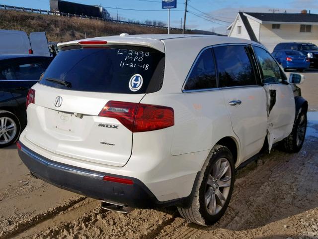 2HNYD2H67DH519831 - 2013 ACURA MDX ADVANC WHITE photo 4