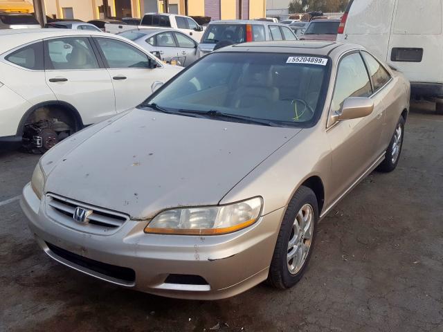 1HGCG22561A003320 - 2001 HONDA ACCORD EX GOLD photo 2