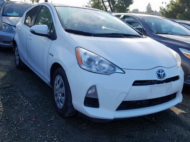 JTDKDTB34C1500635 - 2012 TOYOTA PRIUS C WHITE photo 1