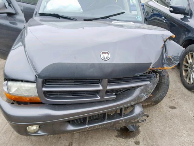 1B4HS38N22F160280 - 2002 DODGE DURANGO SP GRAY photo 7