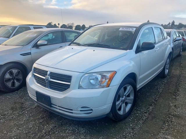 1B3CB4HA8AD534192 - 2010 DODGE CALIBER SX WHITE photo 2