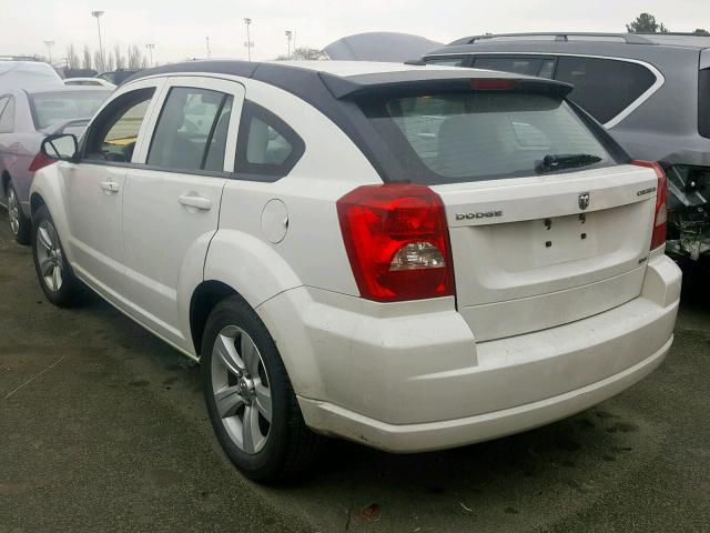 1B3CB4HA8AD534192 - 2010 DODGE CALIBER SX WHITE photo 3