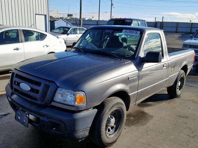 1FTYR10D96PA07109 - 2006 FORD RANGER CHARCOAL photo 2