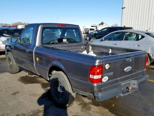 1FTYR10D96PA07109 - 2006 FORD RANGER CHARCOAL photo 3