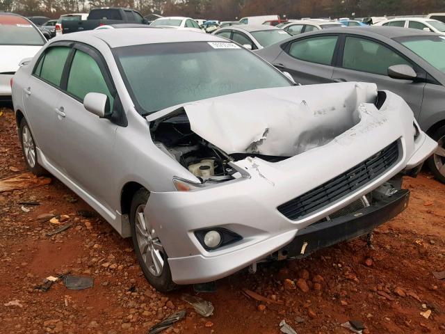 1NXBU40E79Z115678 - 2009 TOYOTA COROLLA BA SILVER photo 1