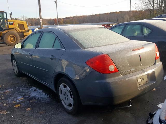 1G2ZF58B274263770 - 2007 PONTIAC G6 VALUE L GRAY photo 3