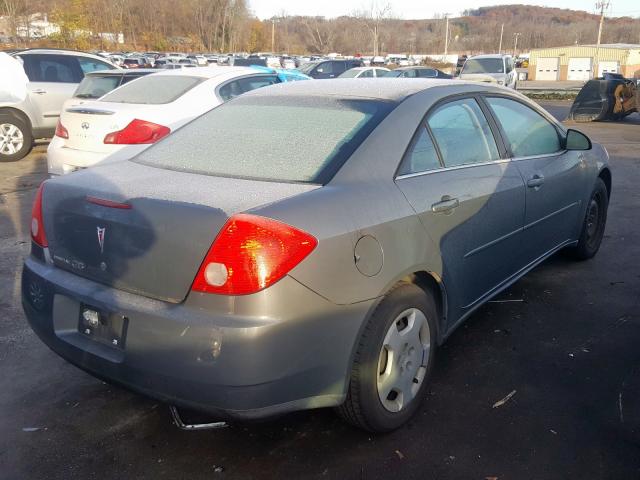 1G2ZF58B274263770 - 2007 PONTIAC G6 VALUE L GRAY photo 4