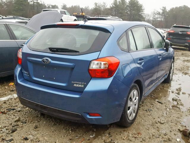 JF1GPAA60EG321625 - 2014 SUBARU IMPREZA BA BLUE photo 4