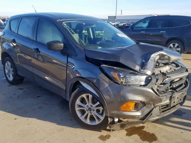 1FMCU0F78JUA96830 - 2018 FORD ESCAPE S GRAY photo 1