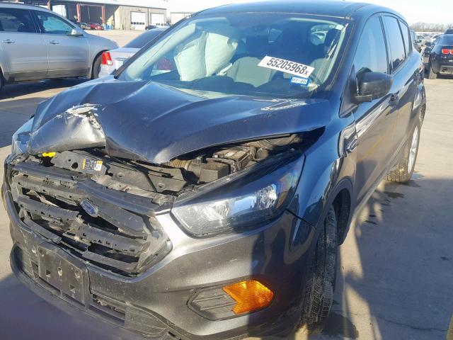 1FMCU0F78JUA96830 - 2018 FORD ESCAPE S GRAY photo 2