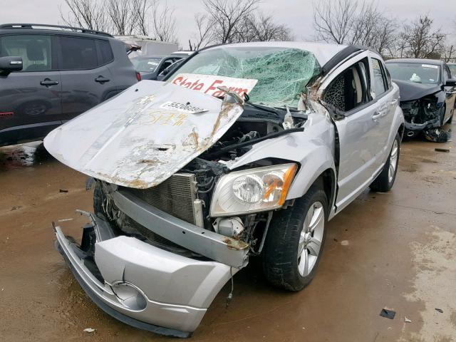 1B3CB4HA6AD661863 - 2010 DODGE CALIBER SX SILVER photo 2