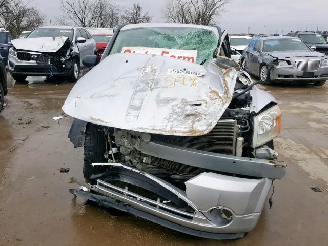 1B3CB4HA6AD661863 - 2010 DODGE CALIBER SX SILVER photo 9