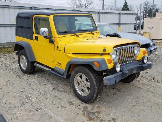 1J4FA49S95P379396 - 2005 JEEP WRANGLER / YELLOW photo 1