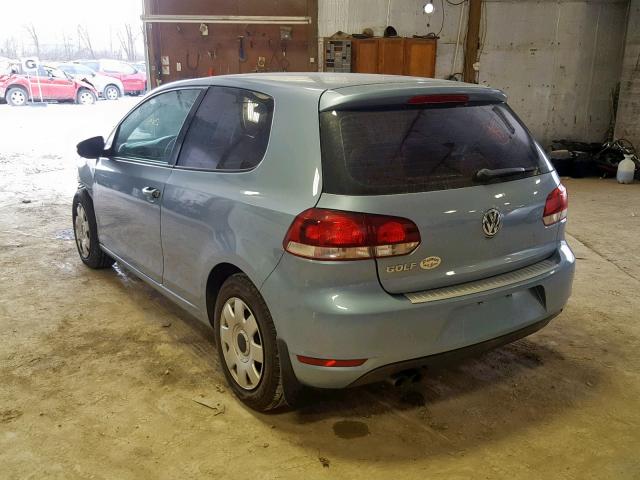 WVWBA7AJ3AW193040 - 2010 VOLKSWAGEN GOLF 蓝色 照片 3