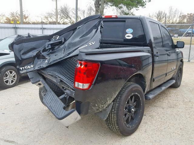 1N6BA0ED9EN506208 - 2014 NISSAN TITAN S BLACK photo 4