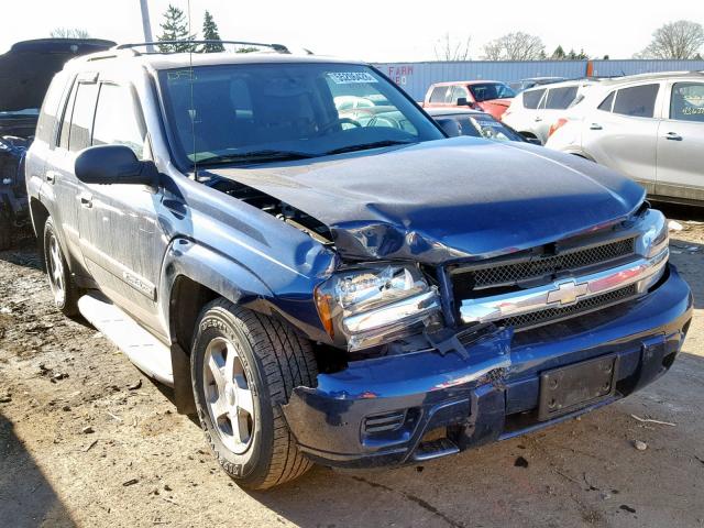 1GNDT13SX42442037 - 2004 CHEVROLET TRAILBLAZE BLUE photo 1