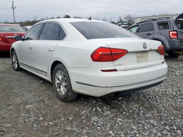 1VWAS7A33GC025299 - 2016 VOLKSWAGEN PASSAT S WHITE photo 3