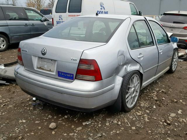 3VWSP69M43M052694 - 2003 VOLKSWAGEN JETTA GLS SILVER photo 4