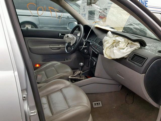 3VWSP69M43M052694 - 2003 VOLKSWAGEN JETTA GLS SILVER photo 5