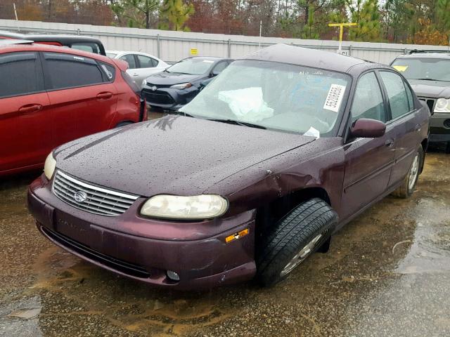 1G1NES2MXX6223361 - 1999 CHEVROLET MALIBU LS Bordo foto 2