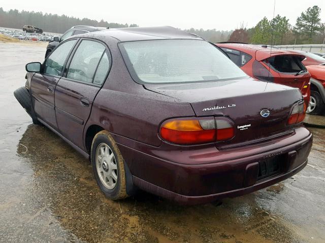 1G1NES2MXX6223361 - 1999 CHEVROLET MALIBU LS Bordo foto 3