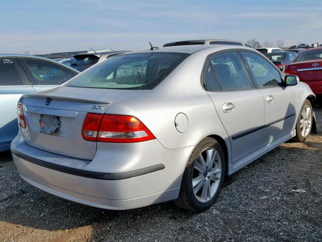 YS3FD49Y471139608 - 2007 SAAB 9-3 2.0T SILVER photo 4