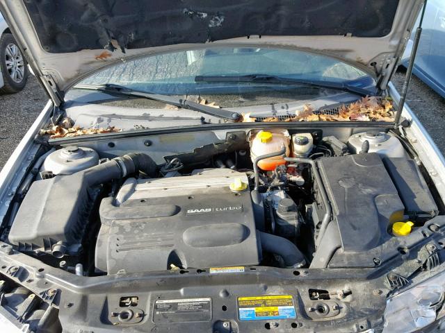 YS3FD49Y471139608 - 2007 SAAB 9-3 2.0T SILVER photo 7