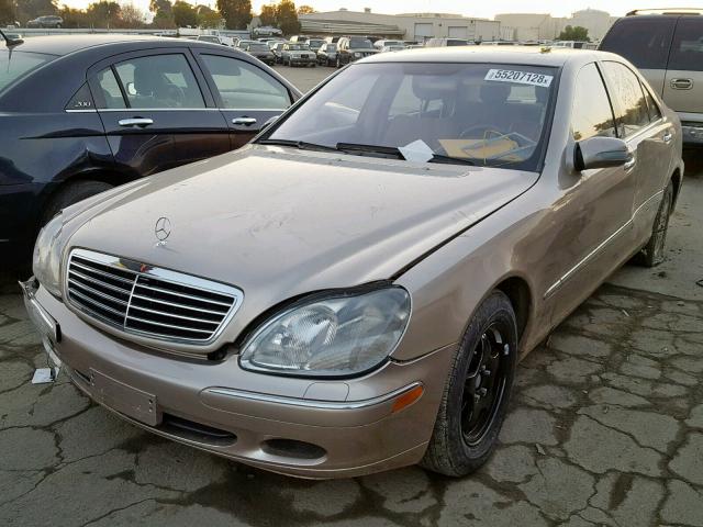 WDBNG70J01A188211 - 2001 MERCEDES-BENZ S 430 GOLD photo 2