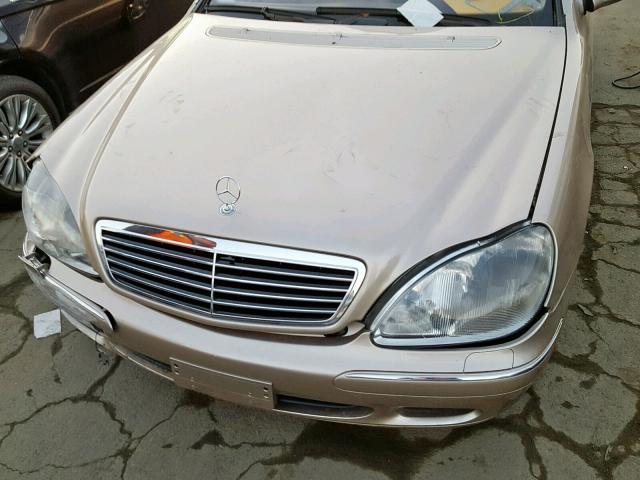 WDBNG70J01A188211 - 2001 MERCEDES-BENZ S 430 GOLD photo 7