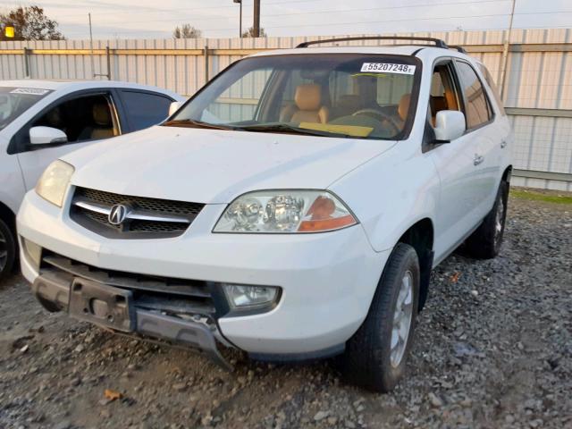 2HNYD18682H532210 - 2002 ACURA MDX TOURIN WHITE photo 2