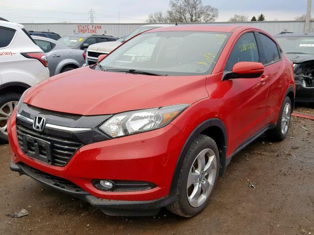 3CZRU6H50GM751213 - 2016 HONDA HR-V EX RED photo 2